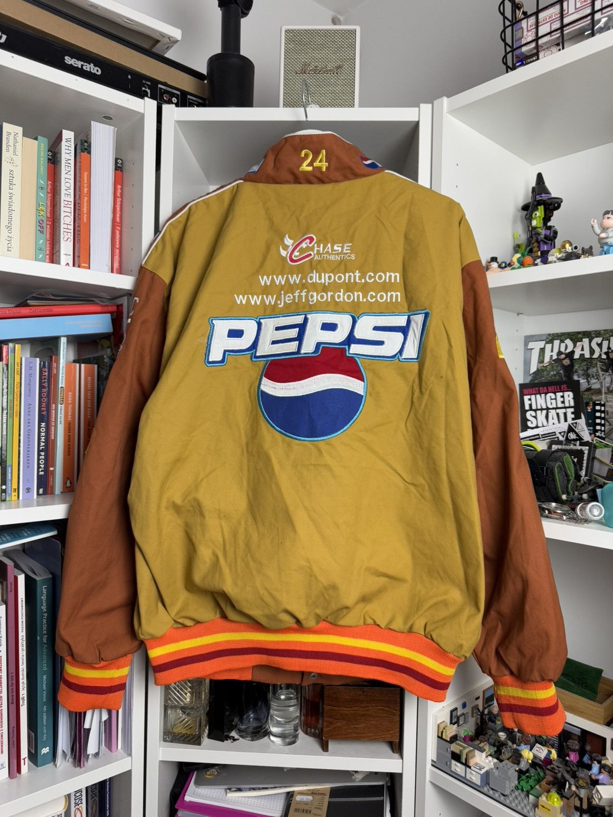 NASCAR Vintage 90s Nascar by JH Design moto racing biker jacket Size US M / EU 48-50 / 2 - 2 Thumbnail