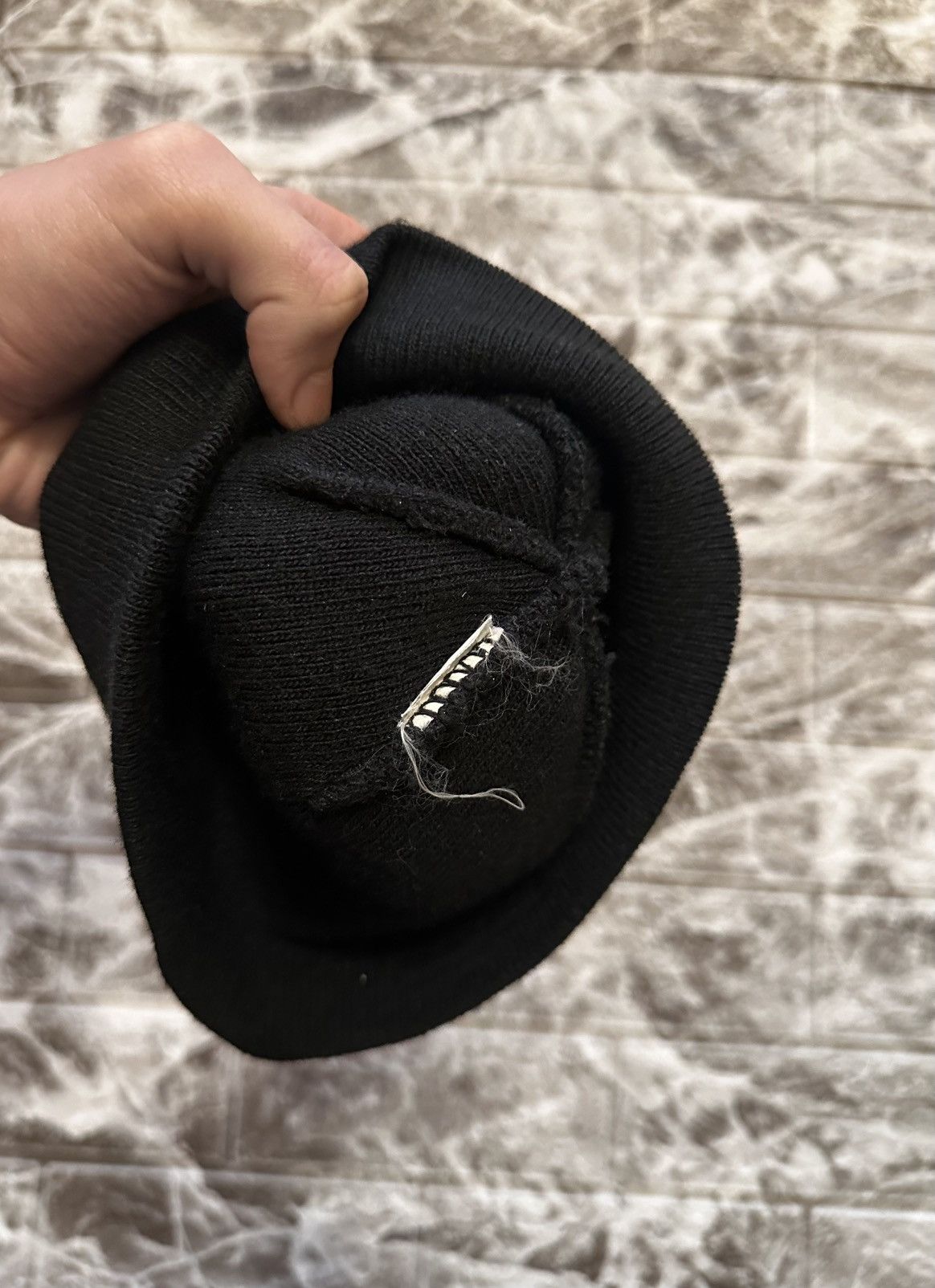 Diesel Vintage Diesel Distressed Beanie Black One Size Y2K Size ONE SIZE - 6 Thumbnail