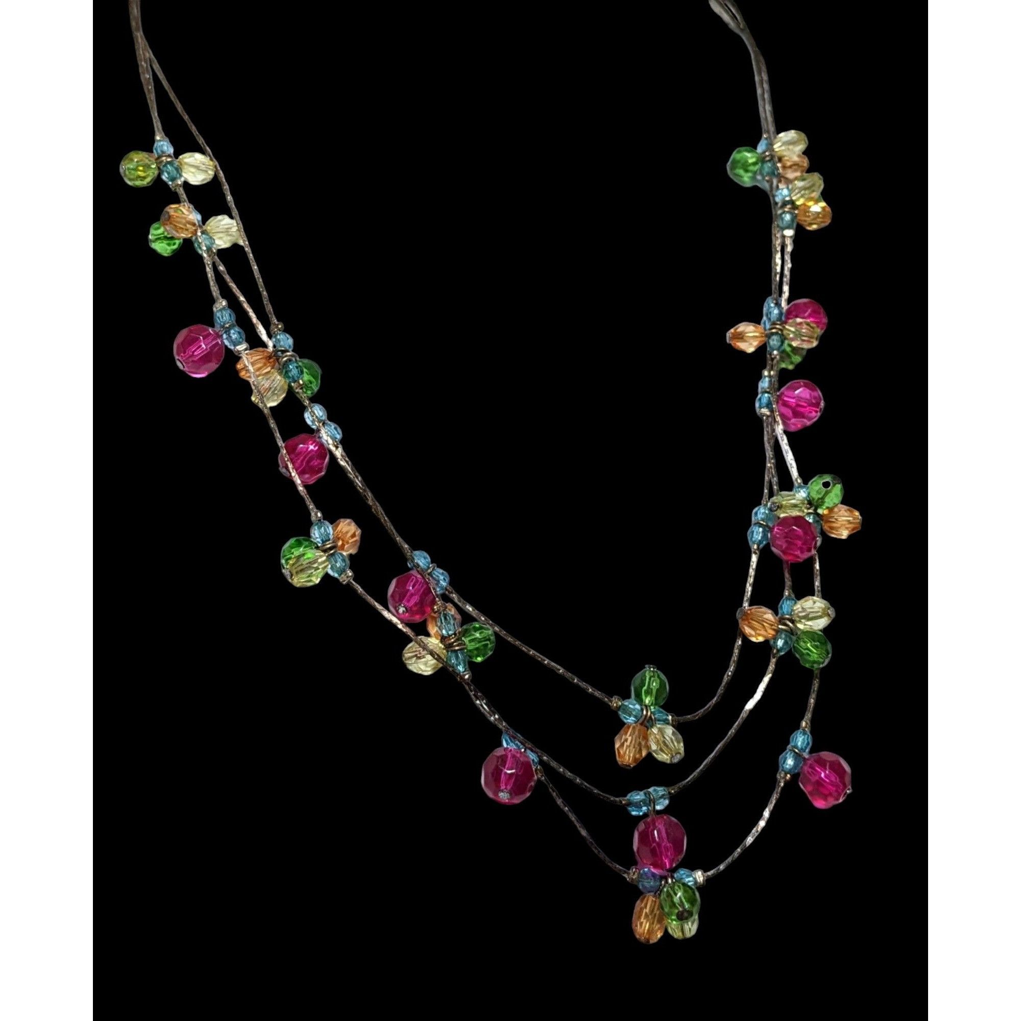 Other Rainbow Multilayer Gem Necklace Size ONE SIZE - 3 Thumbnail