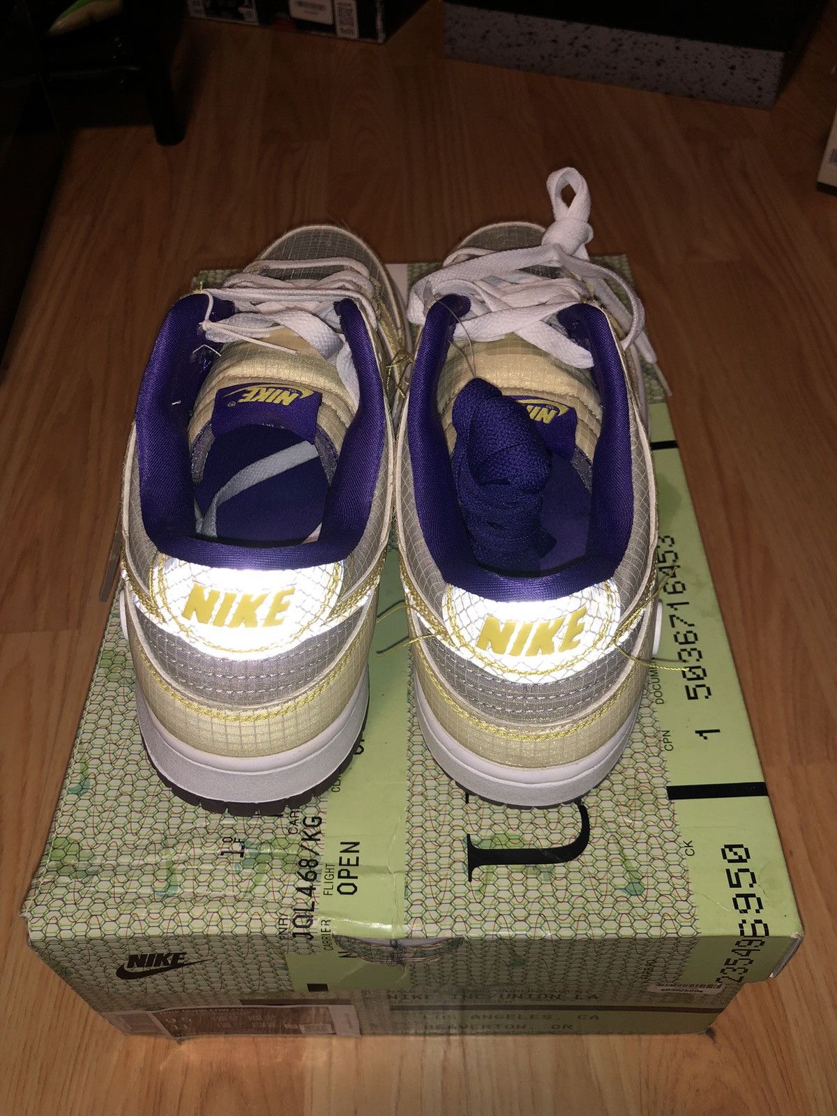 Nike Nike Dunk Low Union Passport Pack Court Purple - Size 9.5 Size US 9.5 / EU 42-43 - 3 Thumbnail