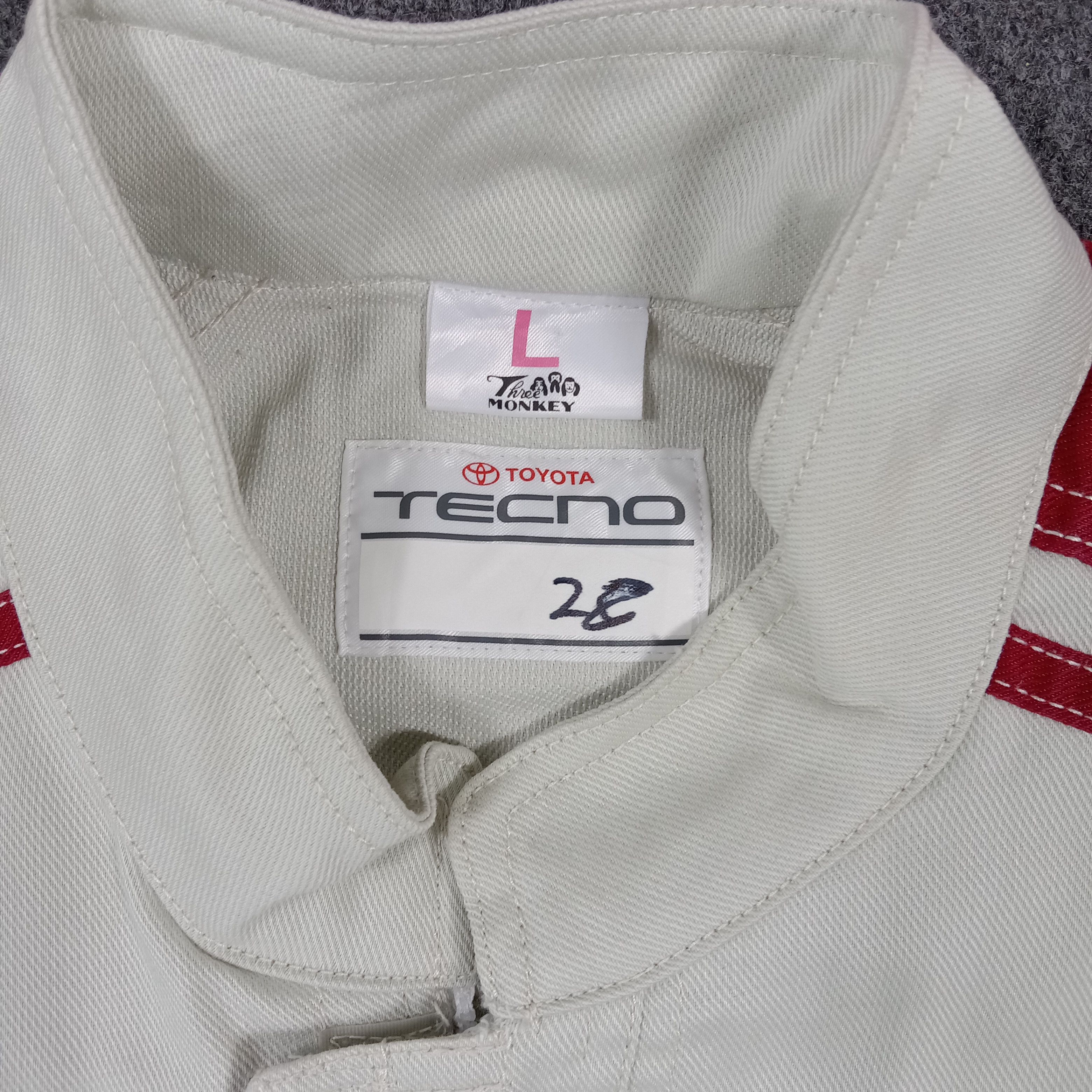 Japanese Brand Toyota Tecno Japanese Racing Mechanic Overalls Jacket C279N8 Size US M / EU 48-50 / 2 - 7 Thumbnail