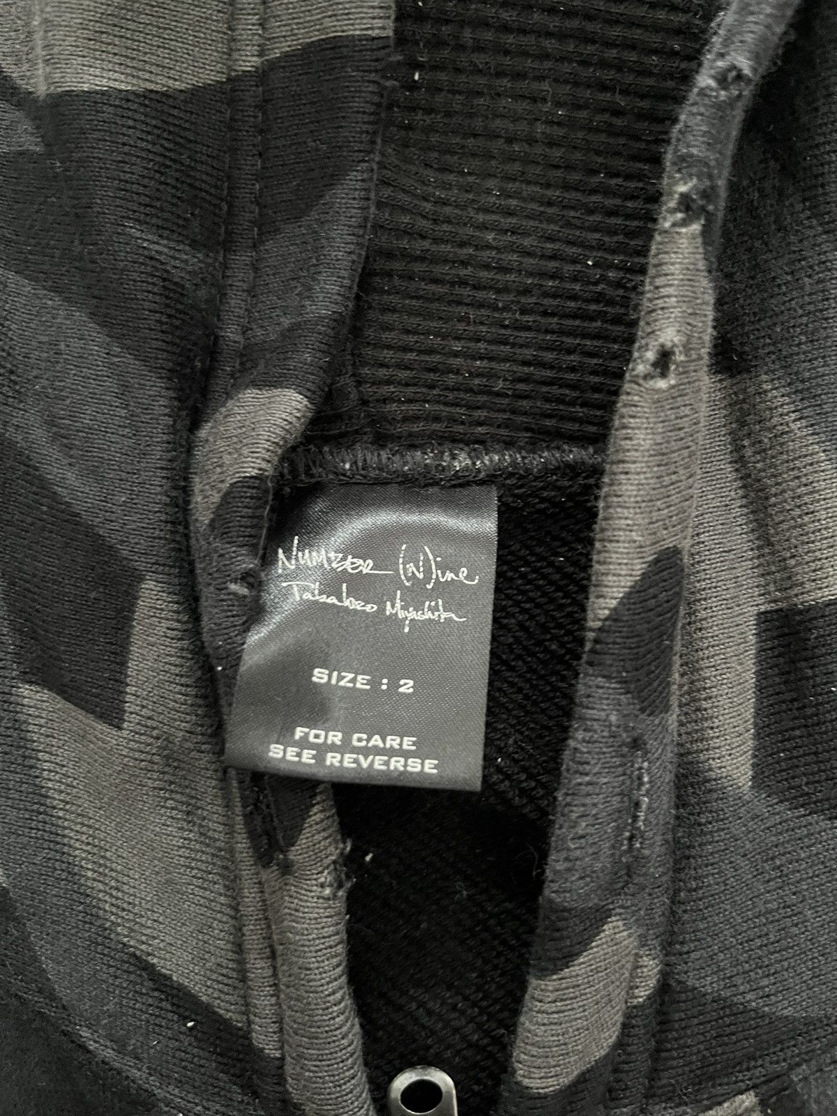 Number (N)ine Number (N)ine black tribal zip up hoodie Size US M / EU 48-50 / 2 - 2 Thumbnail