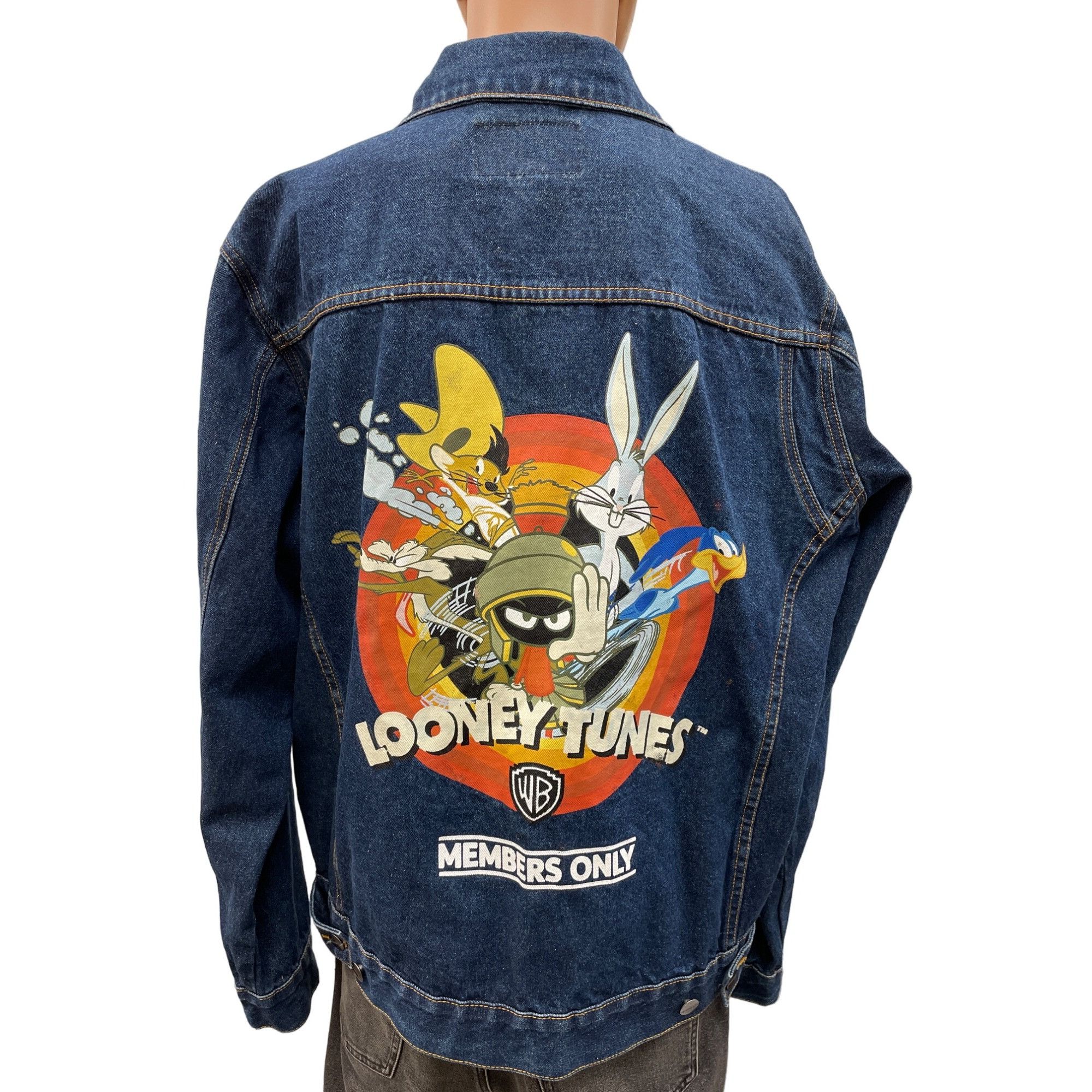 Members Only Members Only Mens Looney Tunes Denim Jacket in Great Conditi Size US XL / EU 56 / 4 - 2 Thumbnail
