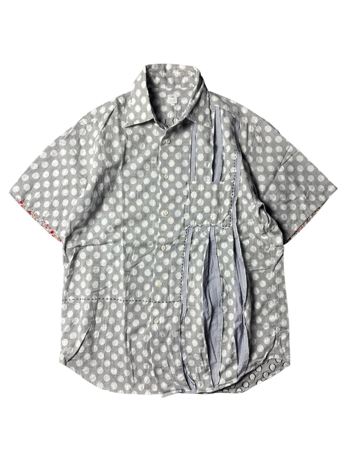 Japanese Brand RARE 2000s Jipijapa Japan Polkadot Cut & Sew Button-Up Shirt Size US M / EU 48-50 / 2 - 1 Thumbnail