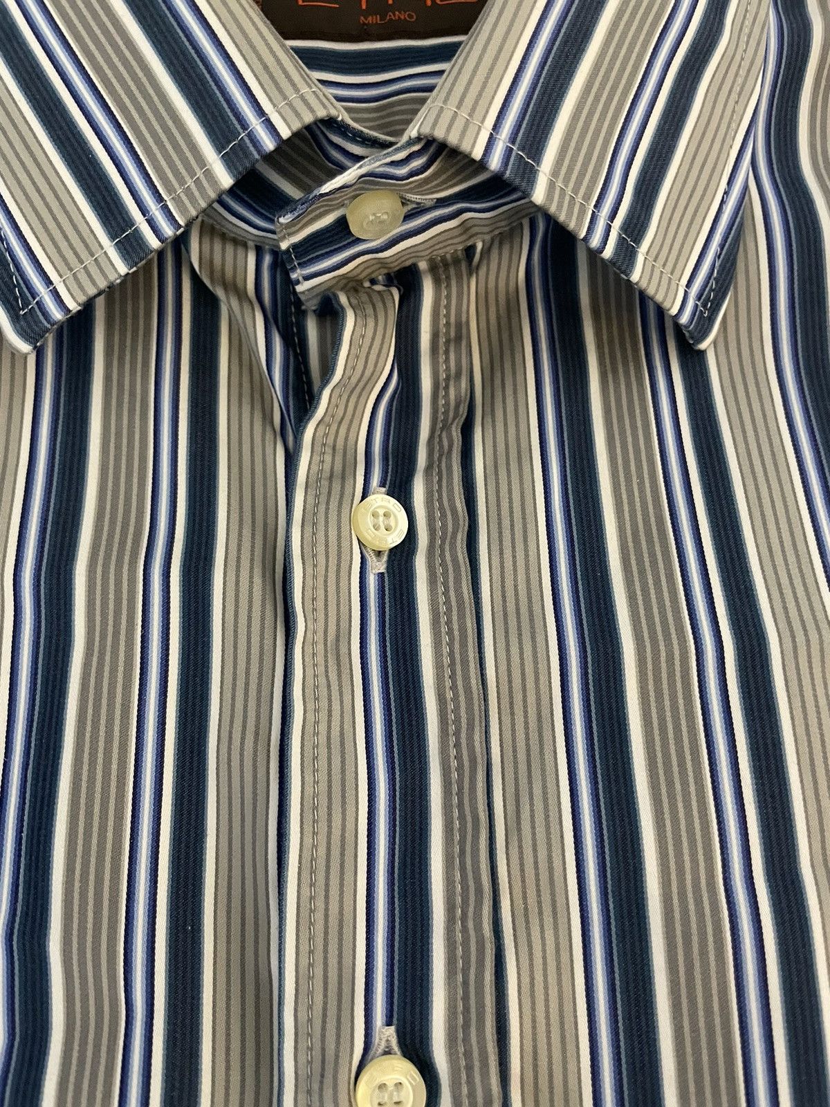 Etro Bold Stripe Spread Collar Sport Shirt Size US XL / EU 56 / 4 - 4 Thumbnail