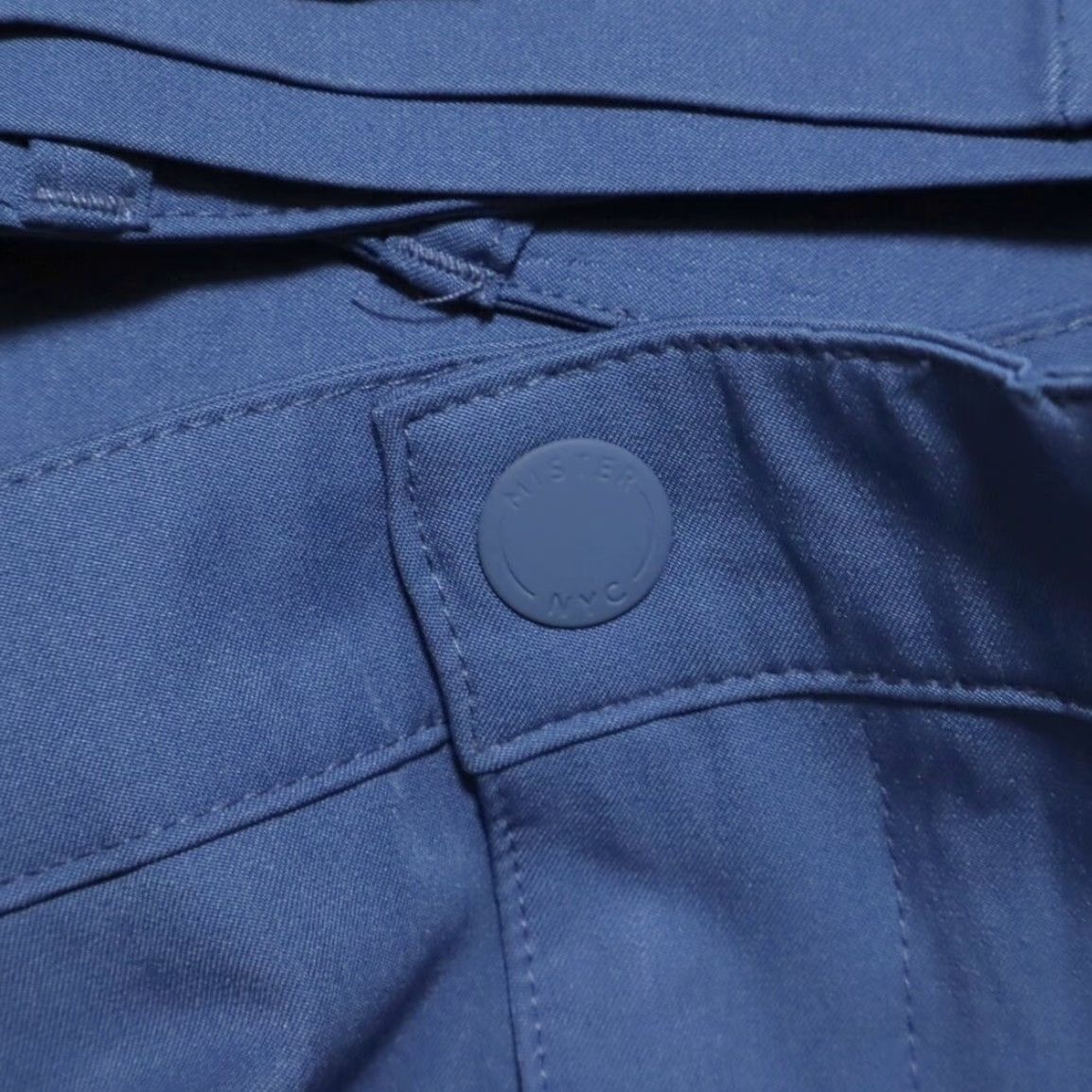 Vintage Mister Technical Polyester Chino Pants Periwinkle Men 36 Slim Size US 36 / EU 52 - 5 Thumbnail