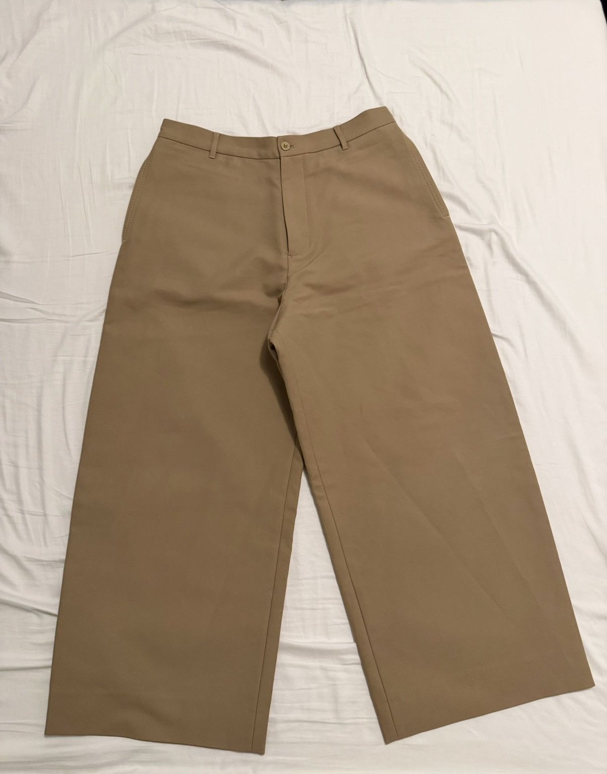 Acne Studios Acne Studios Organic Cotton Twill Beige Trousers Size US 34 / EU 50 - 10 Thumbnail