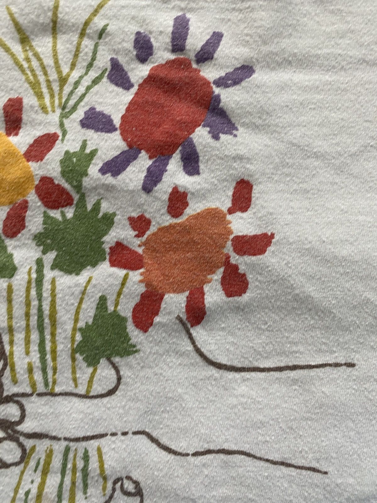 Hanes × Vintage Vintage 80’s Picasso Bouquet of Peace Single Stitch Tee Size US M / EU 48-50 / 2 - 6 Thumbnail