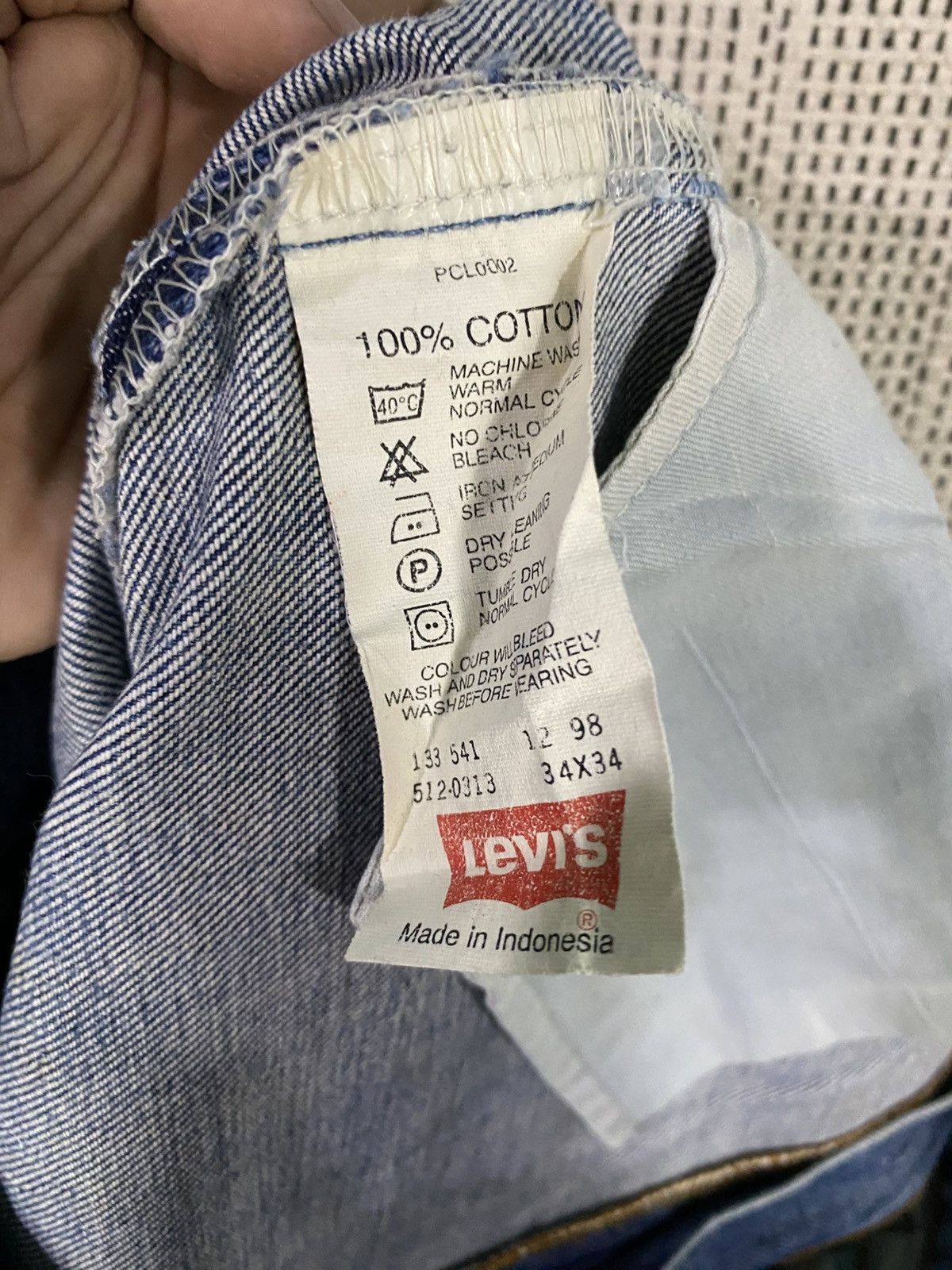Levi's Vintage 90s levis 512 baggy denim Size US 33 - 9 Thumbnail