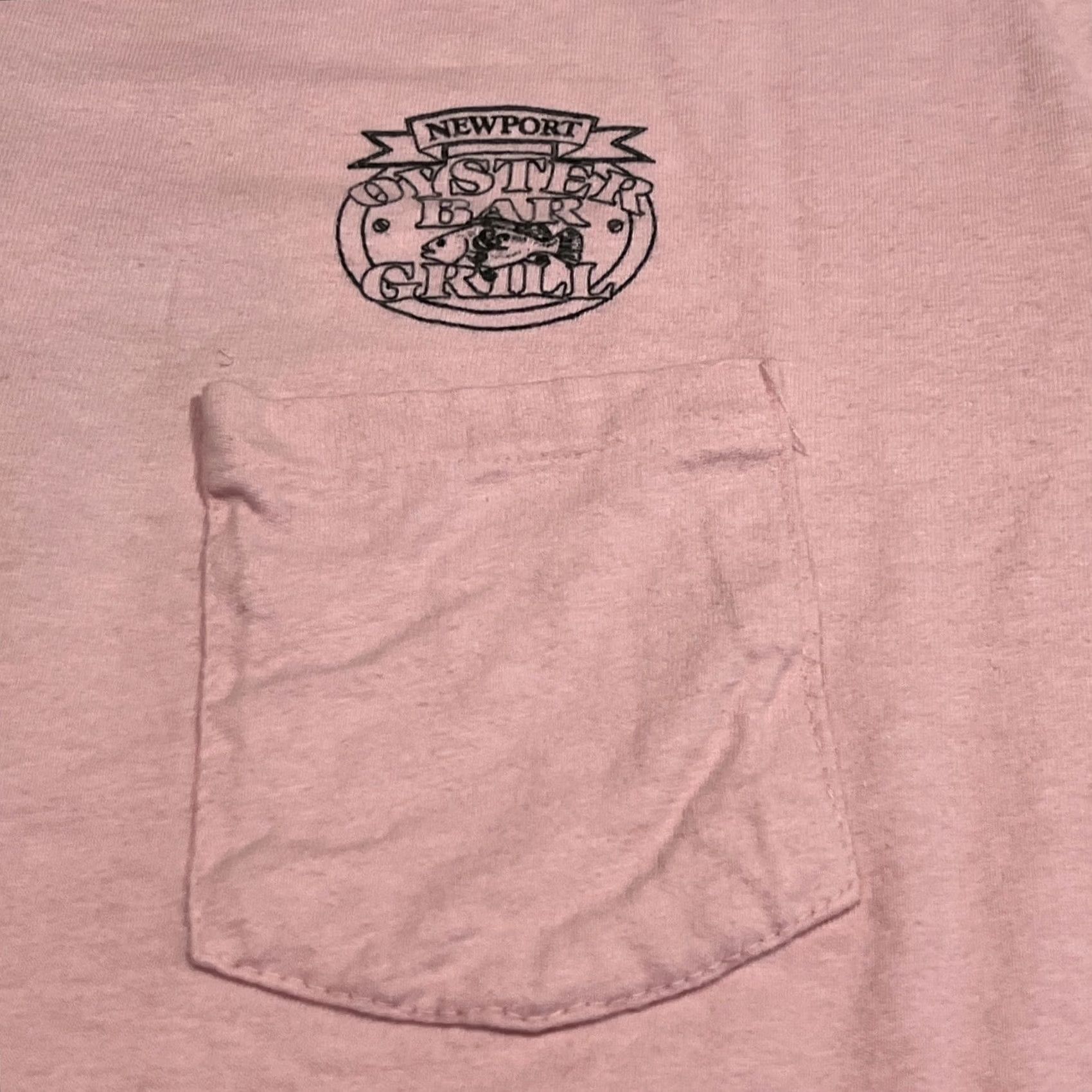 Vintage VINTAGE Newport Oyster Bar & Grill Shirt XL Pink Single Stitch 1990s Stedman Graphic Tee Mens Size US XL / EU 56 / 4 - 4 Thumbnail
