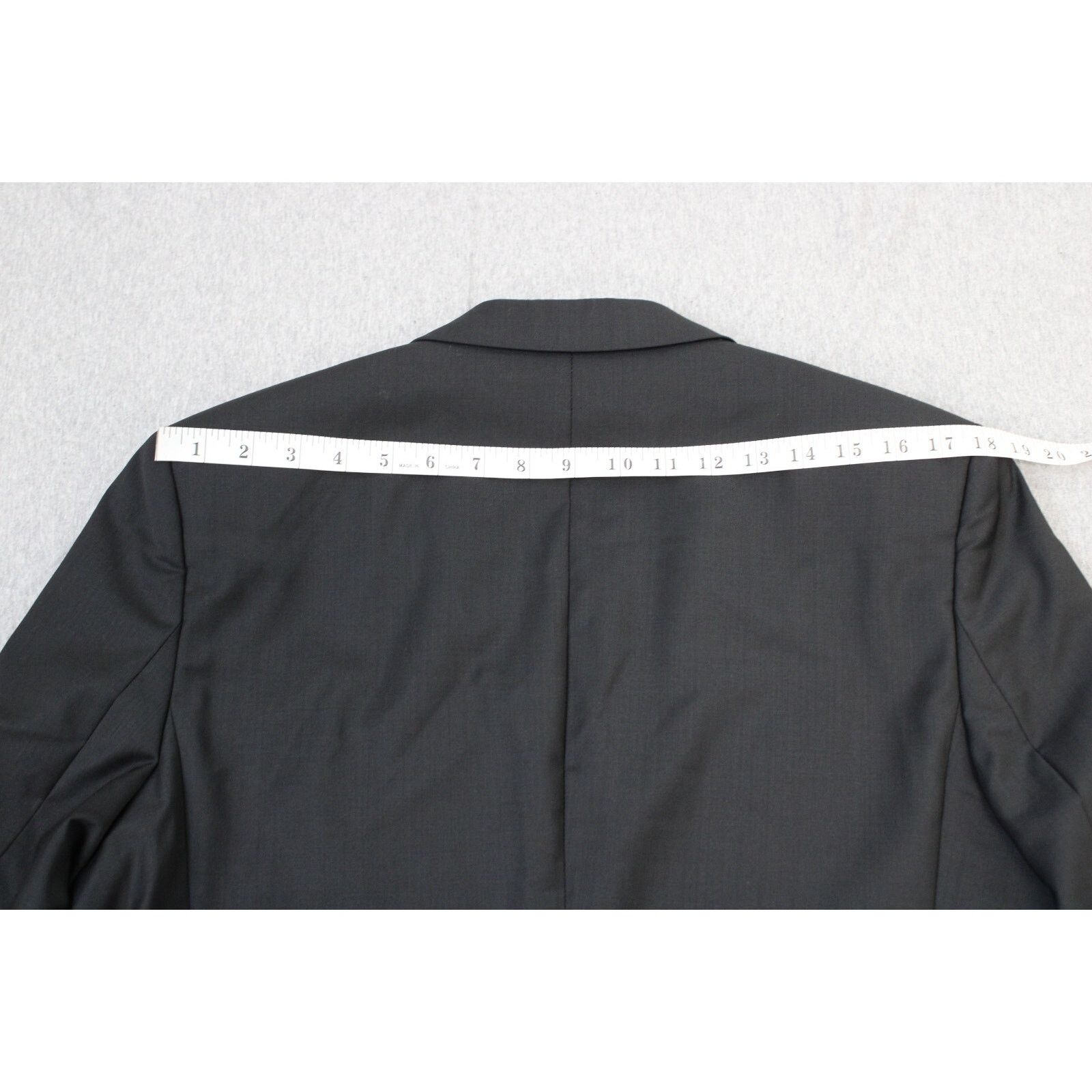 Hugo Boss Hugo Boss Mens Blazer 40S Solid Black 100% Virgin Wool Size 40S - 9 Thumbnail