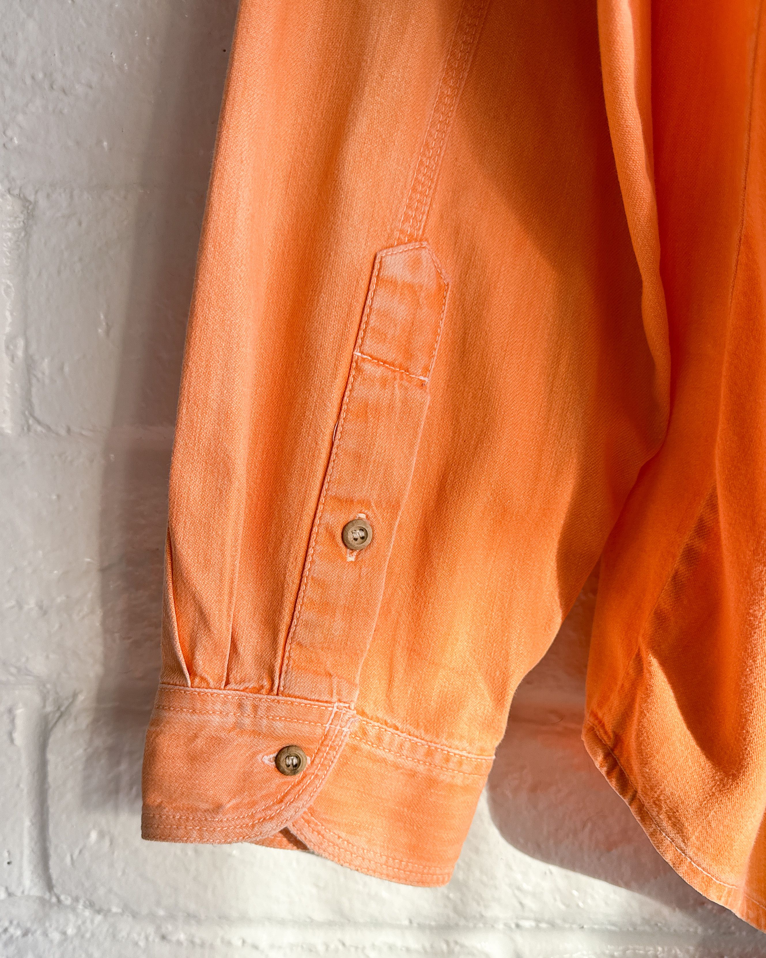 Vintage Vintage 90s Boomerang Sportswear Button Up Shirt Orange L Size US L / EU 52-54 / 3 - 7 Thumbnail