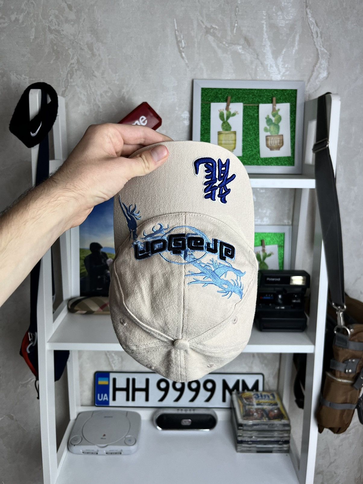 Japanese Brand × Vintage Vintage Japanese Dragon Cap Y2K 90s Size ONE SIZE - 8 Thumbnail