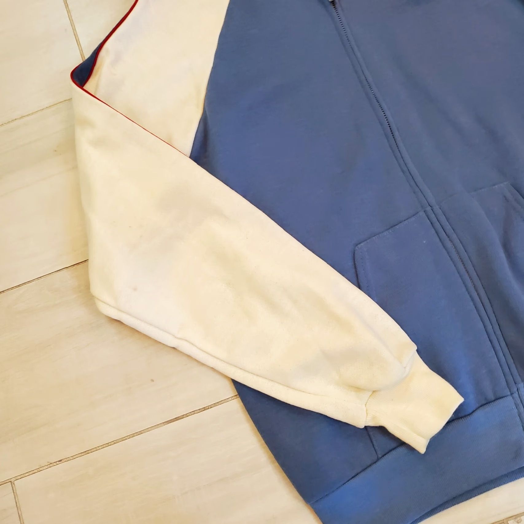 Vintage Bassett Walker Sweatshirt Mens Large Blue Raglan Full Zip Size US L / EU 52-54 / 3 - 2 Thumbnail