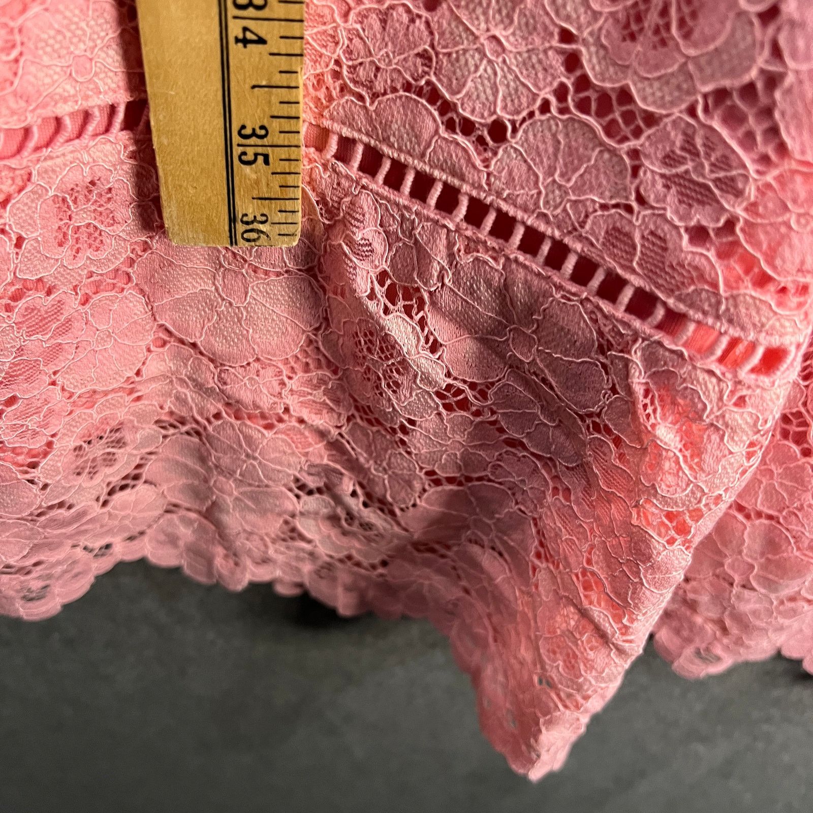 Isaac Mizrahi Isaac Mizrahi Live Regular Lace Dress with Lattice Trim Size S / US 4 / IT 40 - 9 Thumbnail