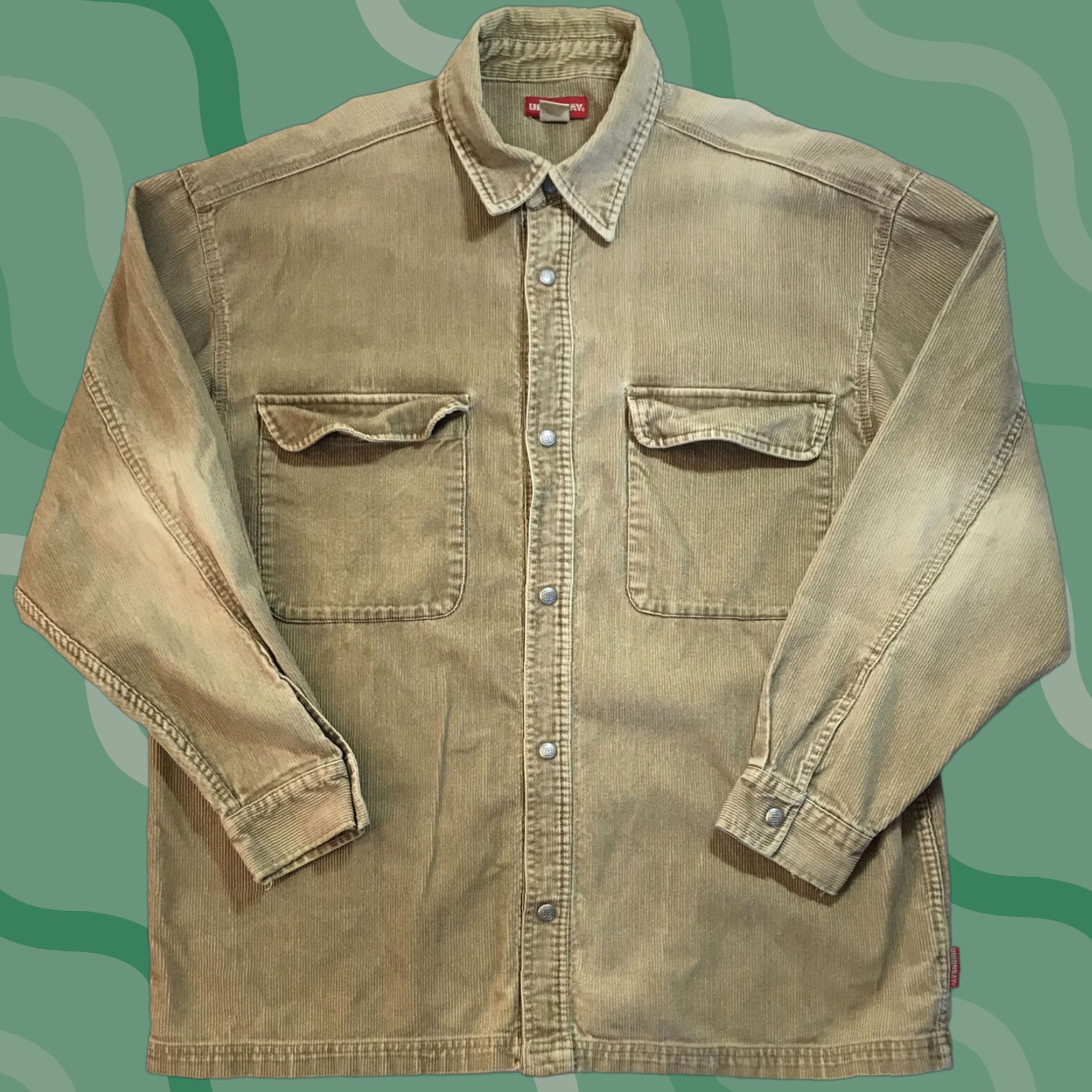 Vintage VINTAGE UnionBay Shirt Corduroy Button-Up XL 90s Surf Grunge Men Brown Corduroy Button-Down Shirt XL Mens Size US XL / EU 56 / 4 - 1 Thumbnail