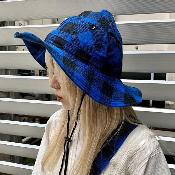 Beams Plus × Japanese Brand × South2 West8 SOUTH2 WEST8 x BeamsBoy Buffalo Check 2Pocket Hat Size ONE SIZE - 5 Thumbnail