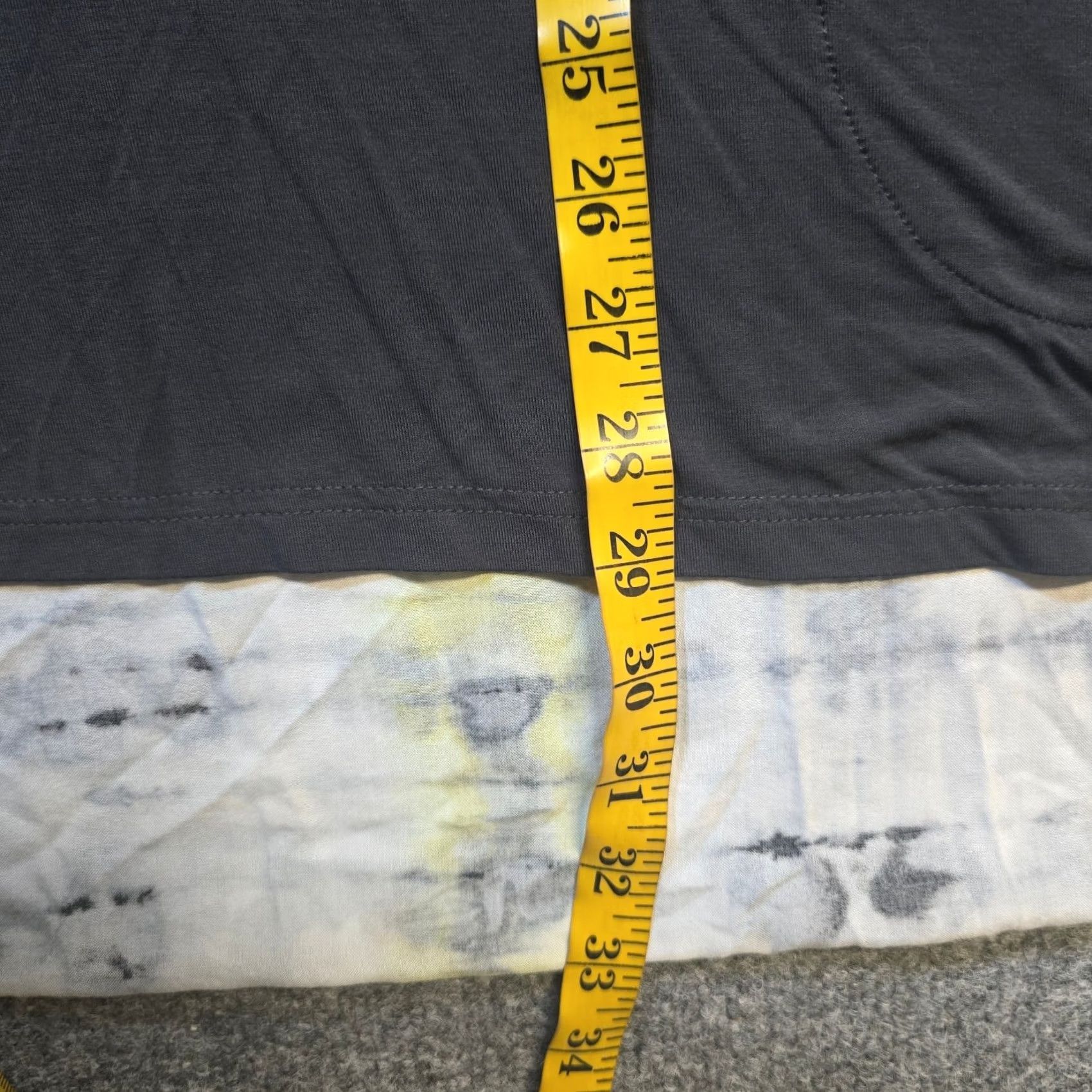 Vintage LOGO Lori Goldstein Top Shirt Womens 1X Gray Tie Dye Back Pockets Stretch Casual Size XL / US 12-14 / IT 48-50 - 6 Thumbnail