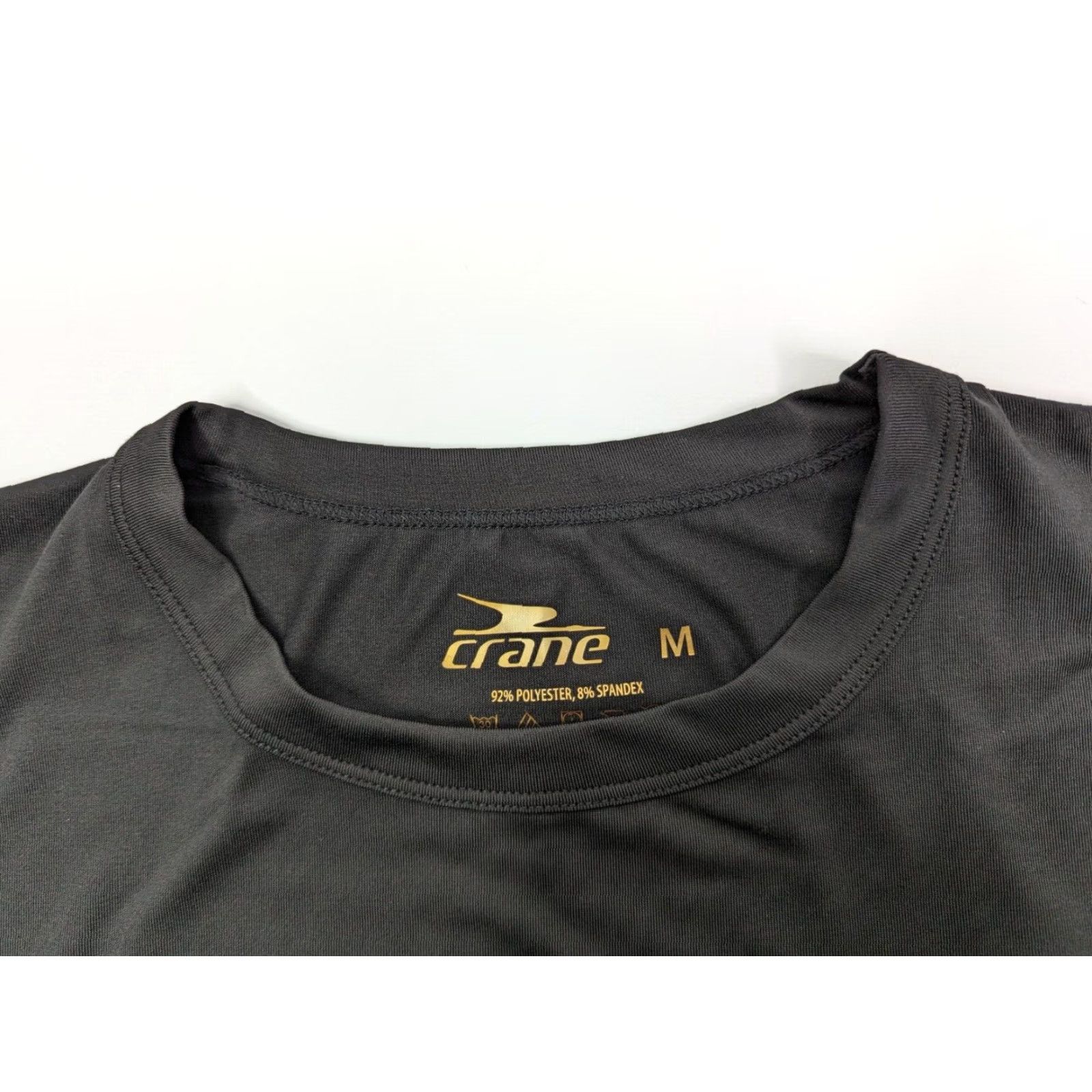 Vintage Crane Long Sleeve T-Shirt Womens Medium Black Exercise Top Dry Quick Stretch Top Shirt Womens Medium Black Quick Dry Athletic Running & Jogging Size M / US 6-8 / IT 42-44 - 7 Thumbnail
