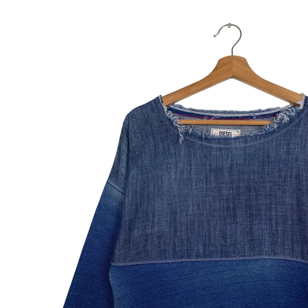 Diesel DIESEL Indigo Division Colorblock Sweatshirts #1756-C78 Size S / US 4 / IT 40 - 6 Thumbnail