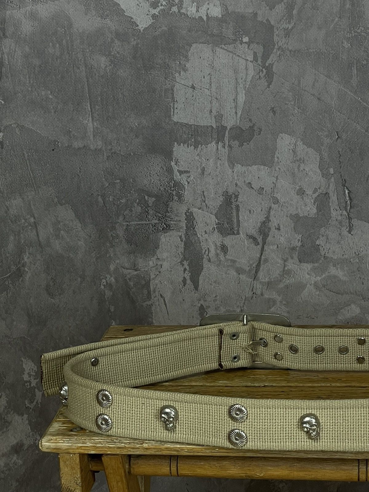 Japanese Brand × Vintage Vintage 00s Japanese Style Punk Metal Skull Belt Size ONE SIZE - 6 Thumbnail