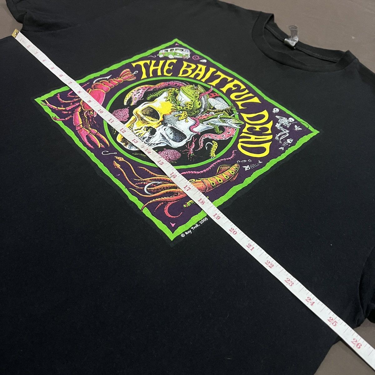 Other Vintage Y2K The Baitful Dead Ray Troll Graphic Tee 2XL Size US XXL / EU 58 / 5 - 7 Thumbnail