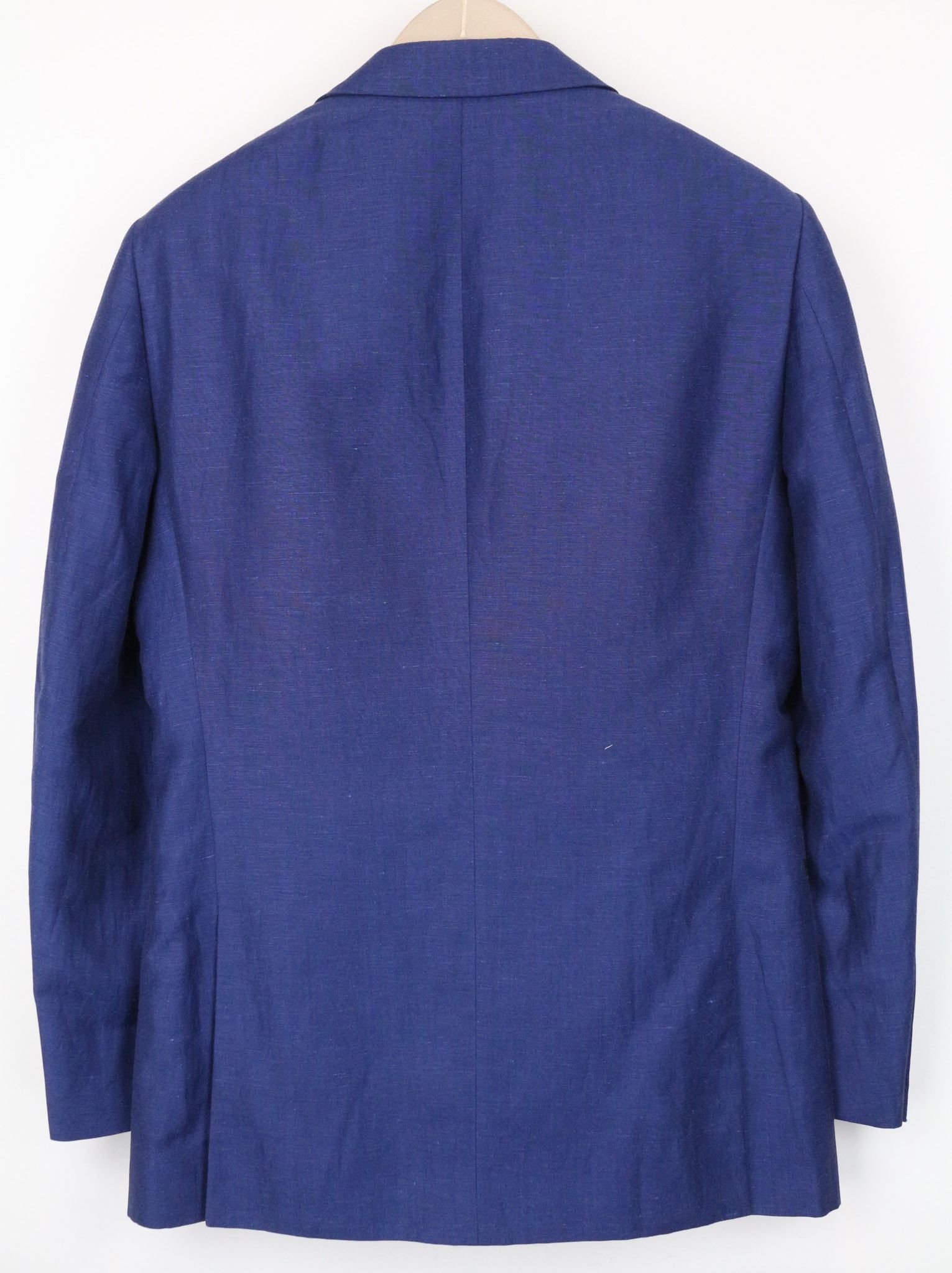 NEW VERONA TUX UK38R Blue Wool Linen Blazer 74770