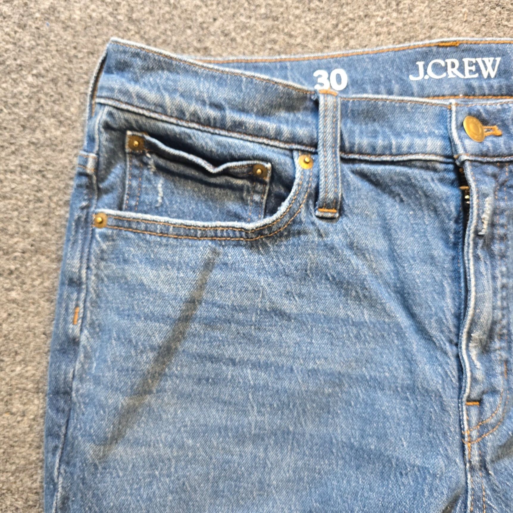 J.Crew J.CREW Jeans Womens 30 Blue 9 Inch Denim Boot Crop Medium Wash Capsule Casual Shirt/Jeans? Size 30" / US 8 / IT 44 - 3 Thumbnail