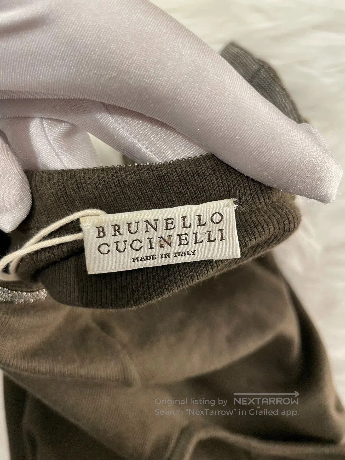 Brunello Cucinelli Brunello Cucinelli Brown Beaded Sleeveless Top. Size US XS / EU 42 / 0 - 3 Thumbnail