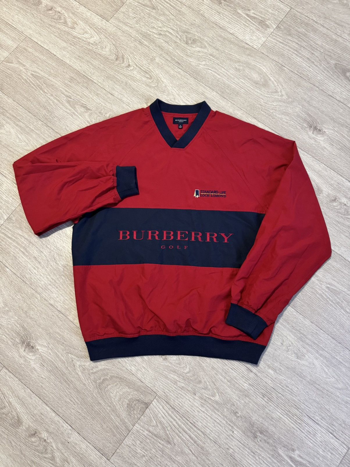Burberry 🔷Vintage Burberry Golf Nylon Sweatshirt 90s🔷 Size US S / EU 44-46 / 1 - 1 Thumbnail