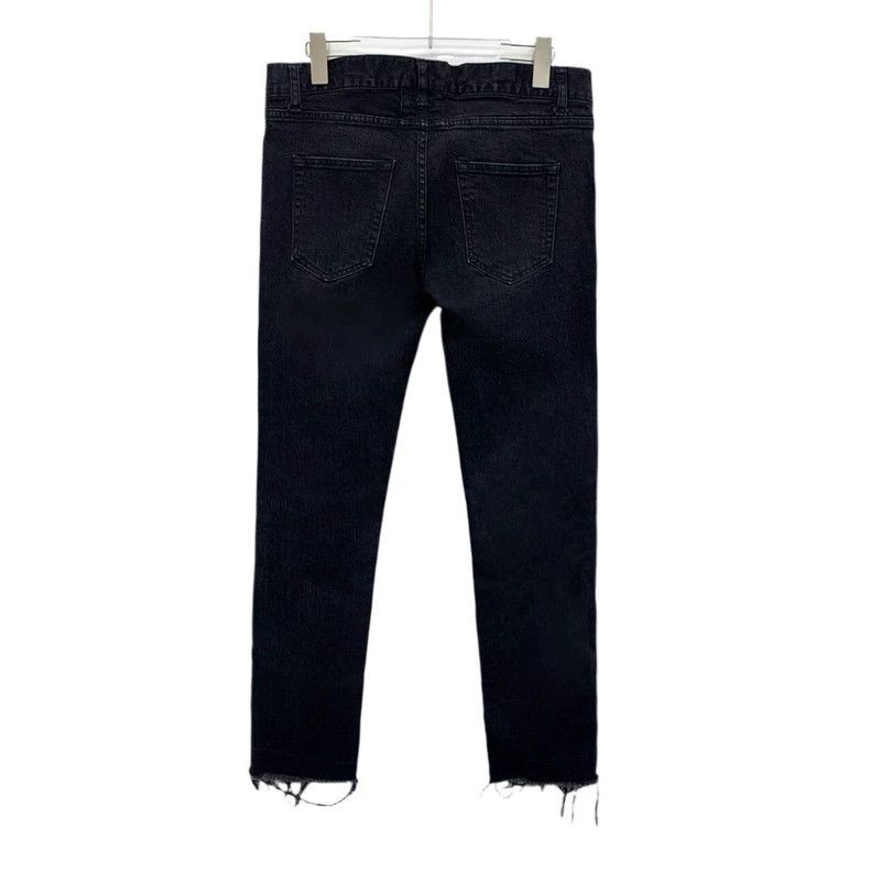 Saint Laurent Paris Saint Laurent Black ripped casual denim pants 2504-Nextarro Size US 32 / EU 48 - 2 Thumbnail