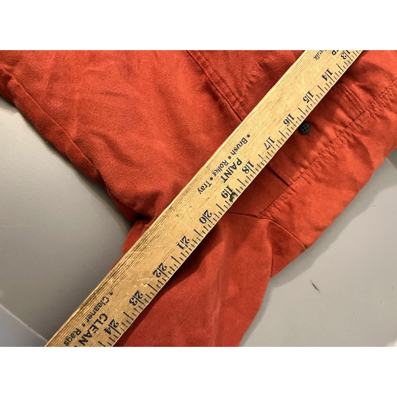 Croft & Barrow Croft & Barrow Shirt XL Women's Orange Button Up Long Sleeve Faux Suede Size XL / US 12-14 / IT 48-50 - 5 Thumbnail