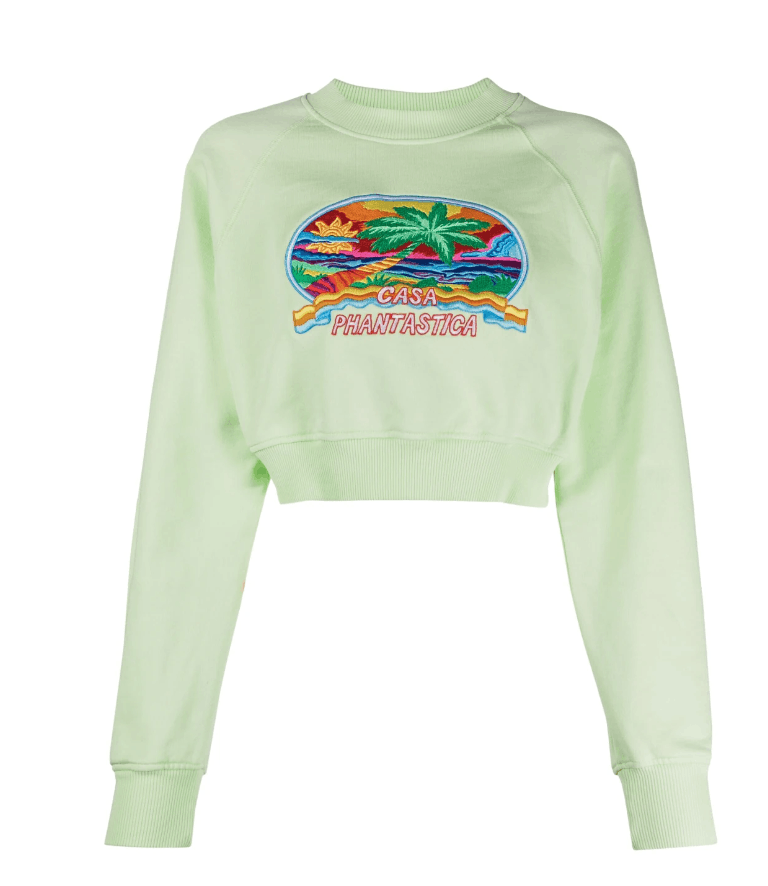 Casablanca BNWT SS23 CASABLANCA PHANTASTICA EMBROIDERED SWEATSHIRT S Size S / US 4 / IT 40 - 10 Thumbnail