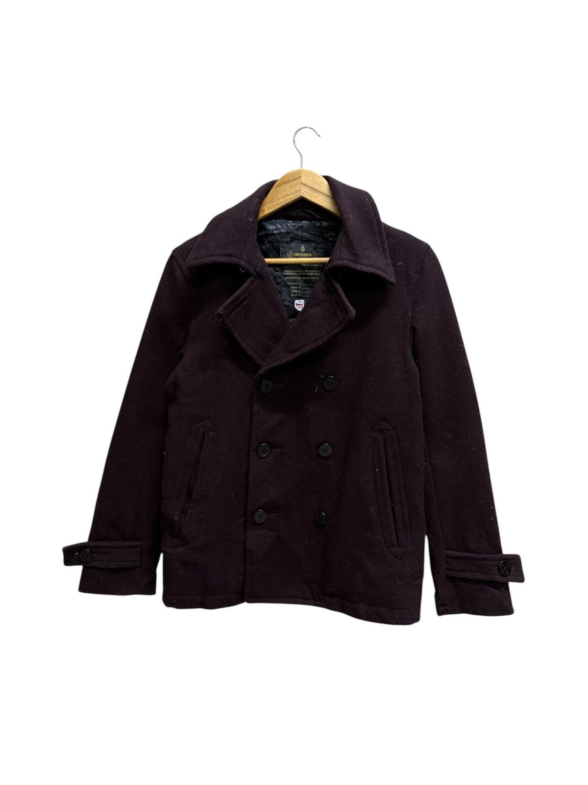 Vintage Vintage Uniformer Authentic Indvidual Garment Wool Peacoat Size US S / EU 44-46 / 1 - 1 Thumbnail