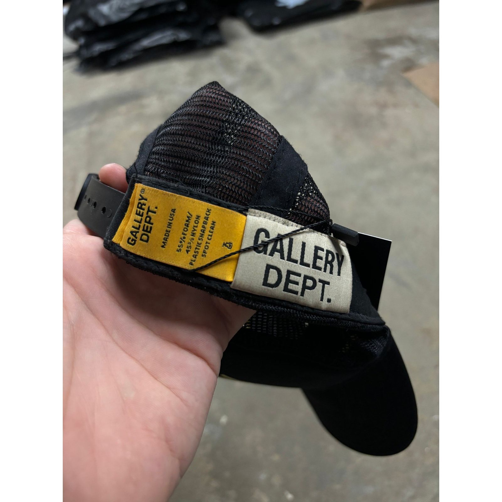 Gallery Dept. Gallery Dept Trucker Black Yellow Used OS Size ONE SIZE - 3 Thumbnail