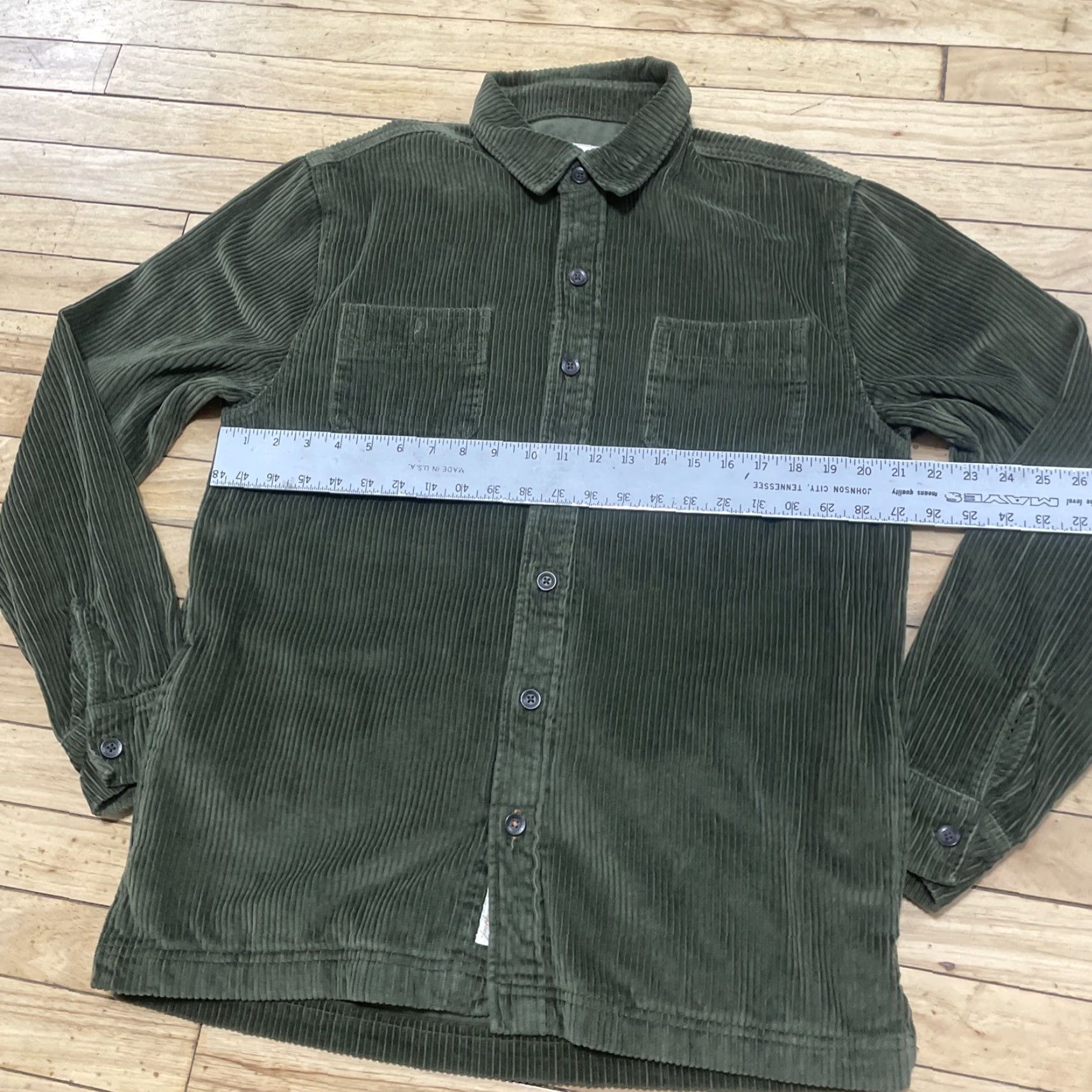 Weatherproof Weatherproof VTG 90s Corduroy Jacket Mens M Green Button Coat Shacket Grunge M Size M / US 6-8 / IT 42-44 - 7 Thumbnail