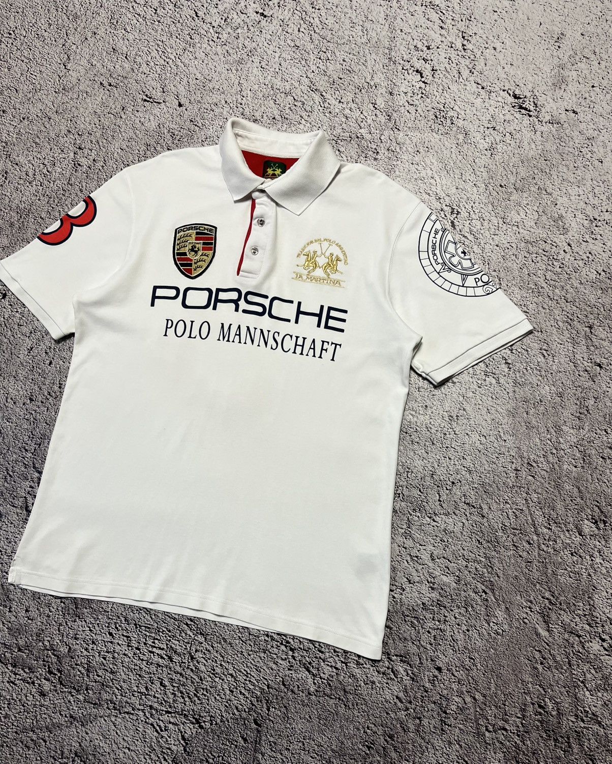La Martina La Martina Polo Mannschaft Men’s Short Sleeve Polo Shirt Size US XXL / EU 58 / 5 - 4 Thumbnail