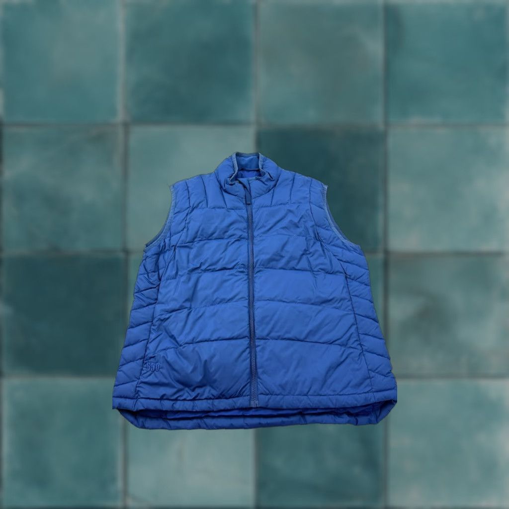 Cabela's Vest Mens Large Blue Premier Northern Goose Down Puffer 650 Fill Power