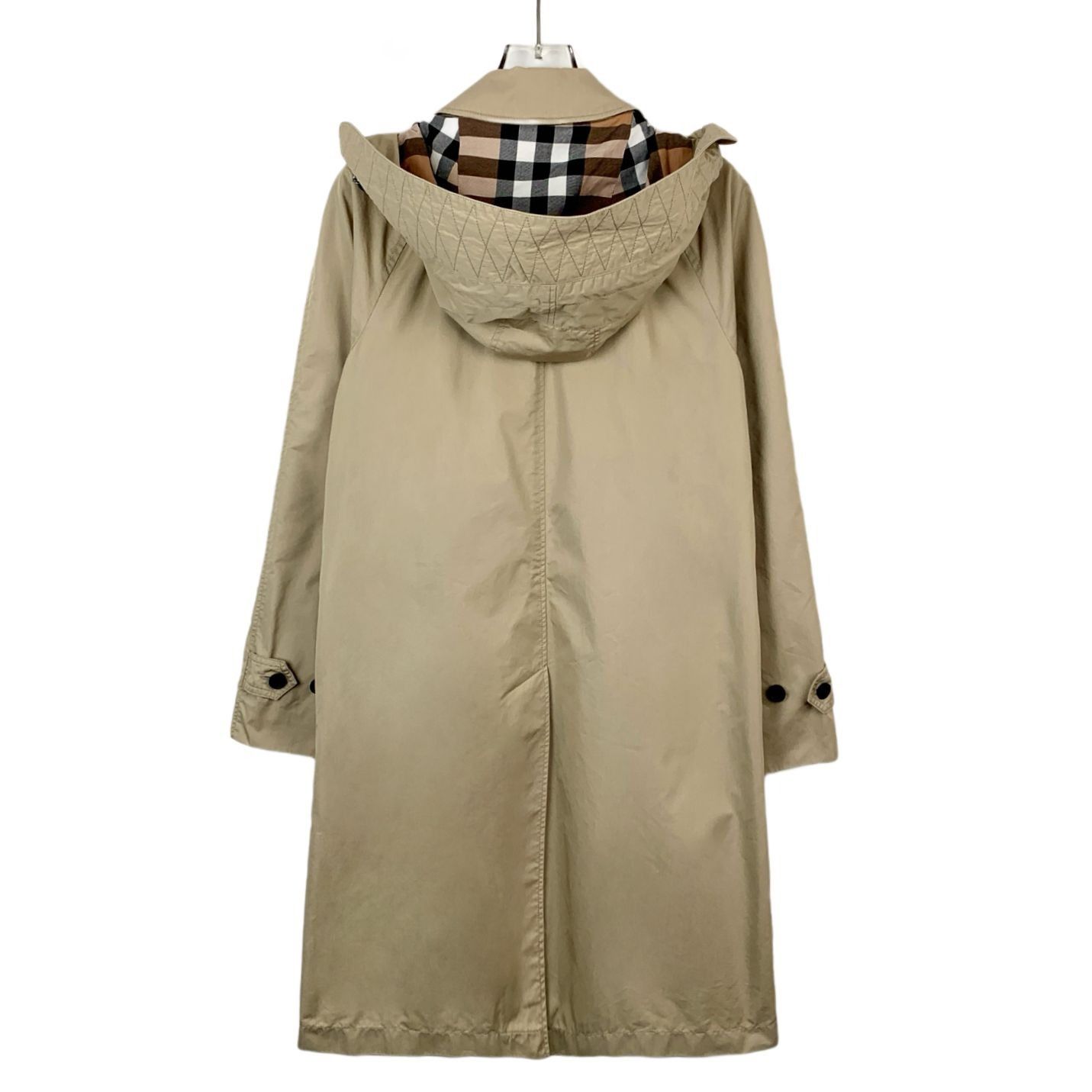 Burberry Burberry Womens Cotton Hooded Trench Coat With Pockets & But Size XS / US 0-2 / IT 36-38 - 8 Thumbnail