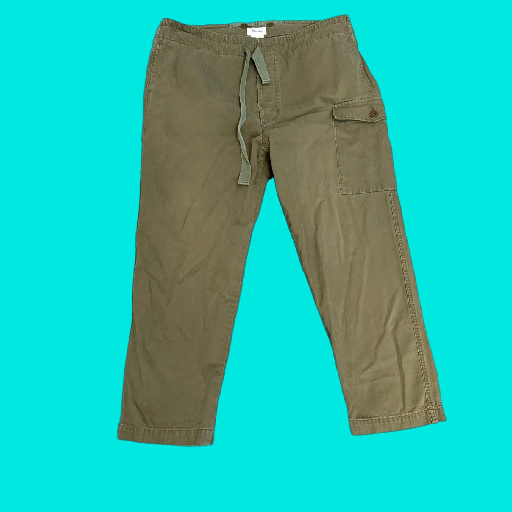 Chimala CHIMALA Pants Military Green Made in Japan Mens