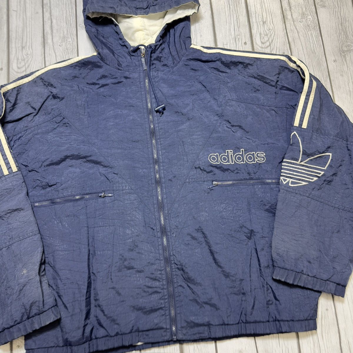Adidas × Vintage Vintage Adidas jacket Size US XL / EU 56 / 4 - 3 Thumbnail