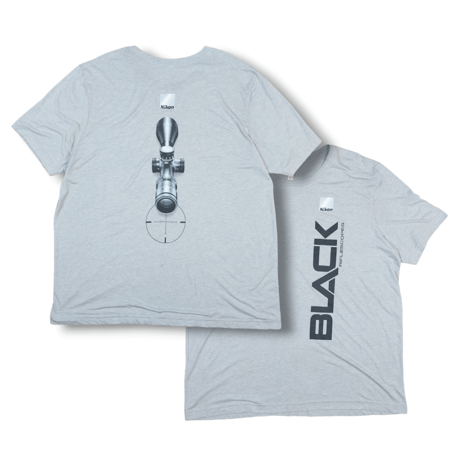 Nikon Nikon Black Rifle Scope Double-Sided Short Sleeve Gray TEE Size US XXL / EU 58 / 5 - 1 Thumbnail