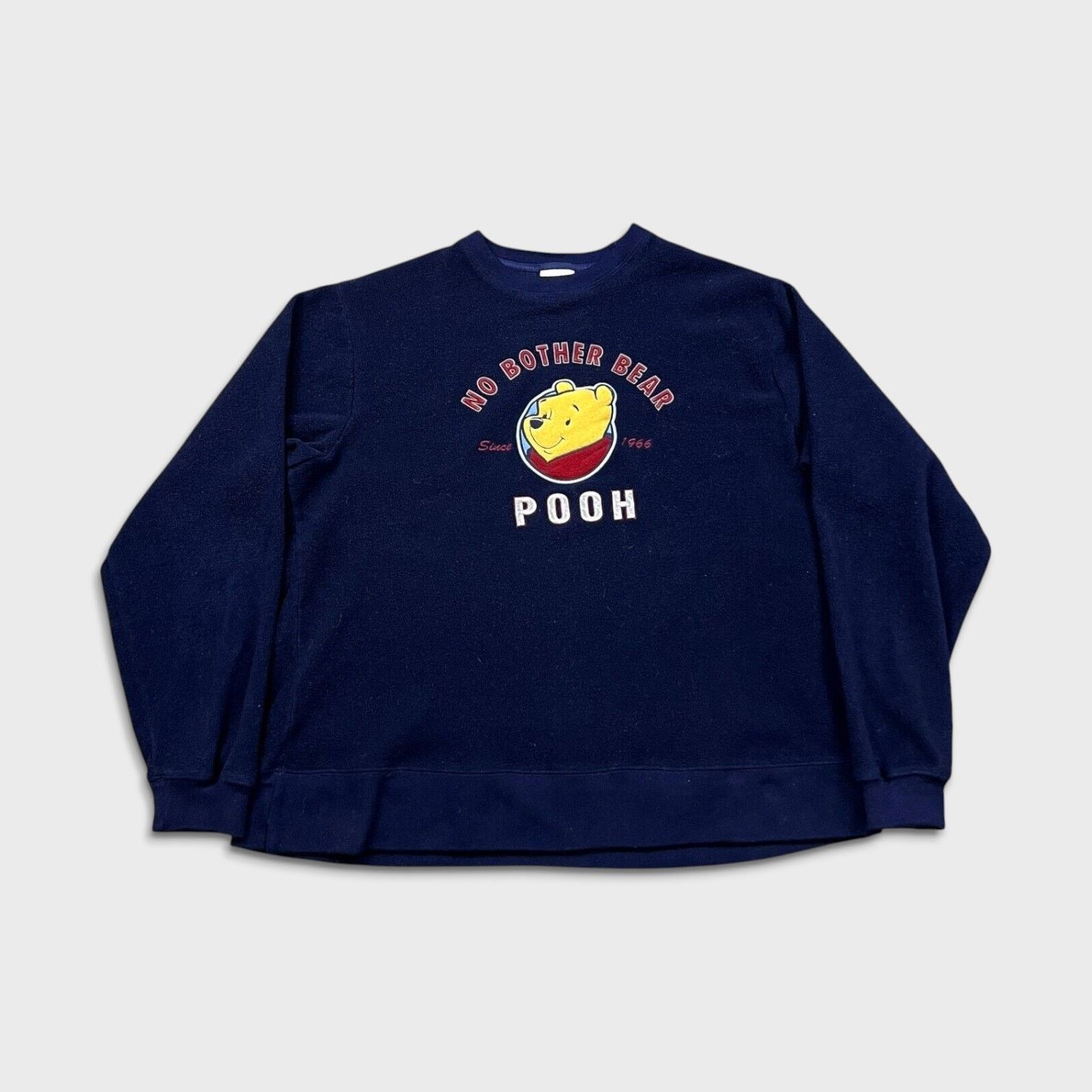 Disney × Vintage VTG Walt Disney Fleece Large Winnie The Pooh 90s Sweatshirt Size US L / EU 52-54 / 3 - 1 Thumbnail