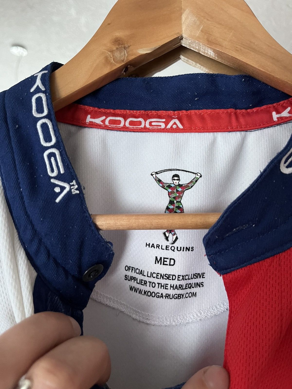 Other HARLEQUINS LONDON PRO KOOGA RUGBY UNION HOME JERSEY SHIRT Size US M / EU 48-50 / 2 - 11 Thumbnail