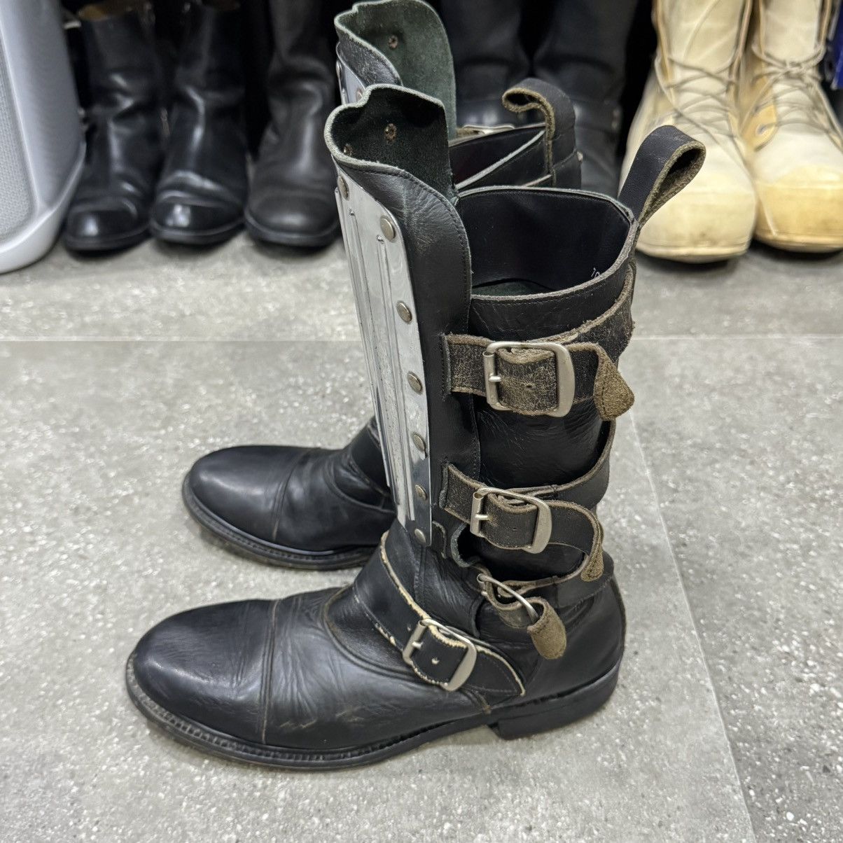 Dr. Martens Vintage Mad Max Avant Garde Metal Plated Leather Boots Size US 7 / EU 40 - 11 Thumbnail