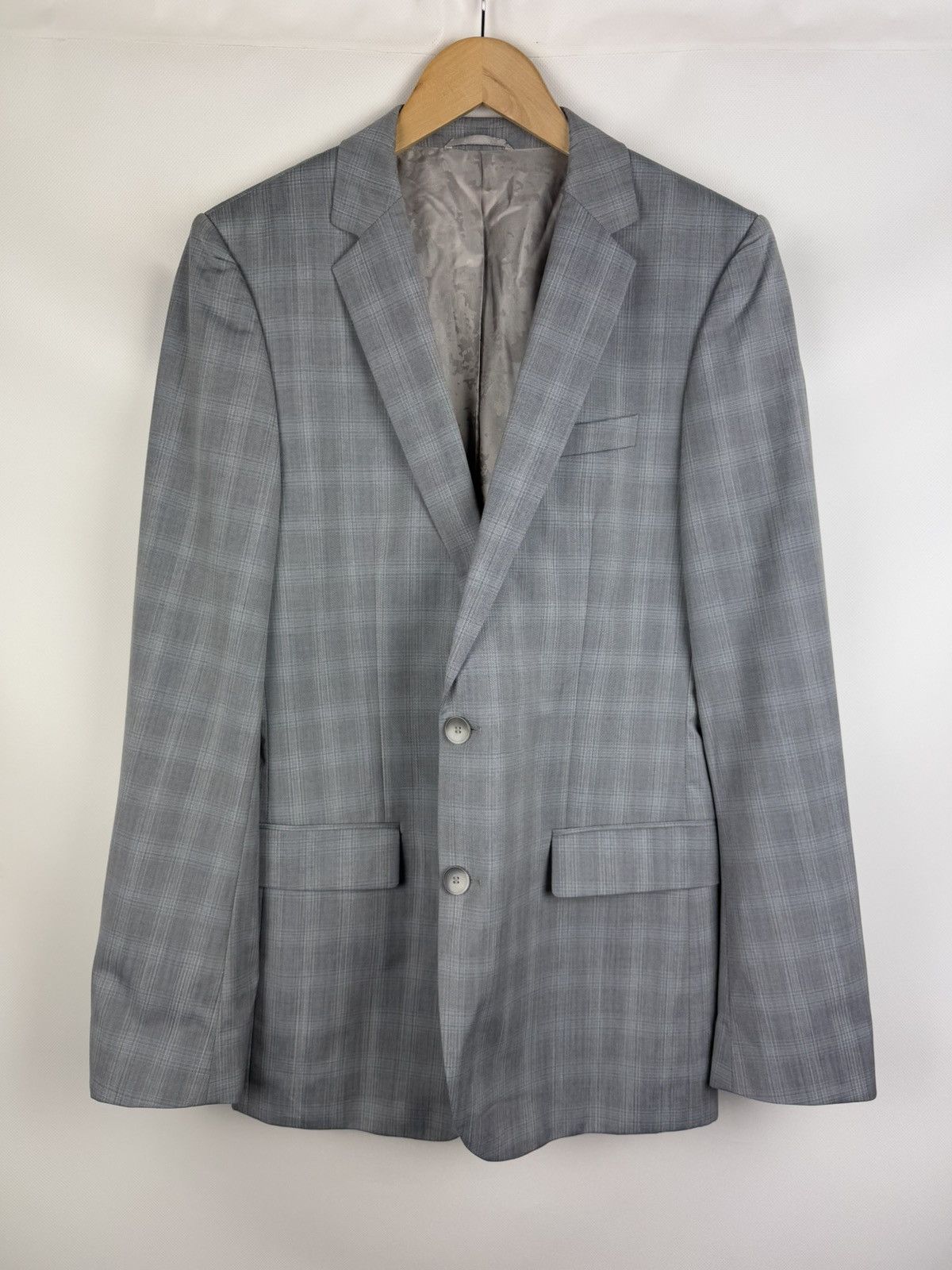 Hugo Boss Hugo Boss Amaro/Helse Wool Plaid 2 Piece Suit Blazer Pants Size 40L - 3 Thumbnail