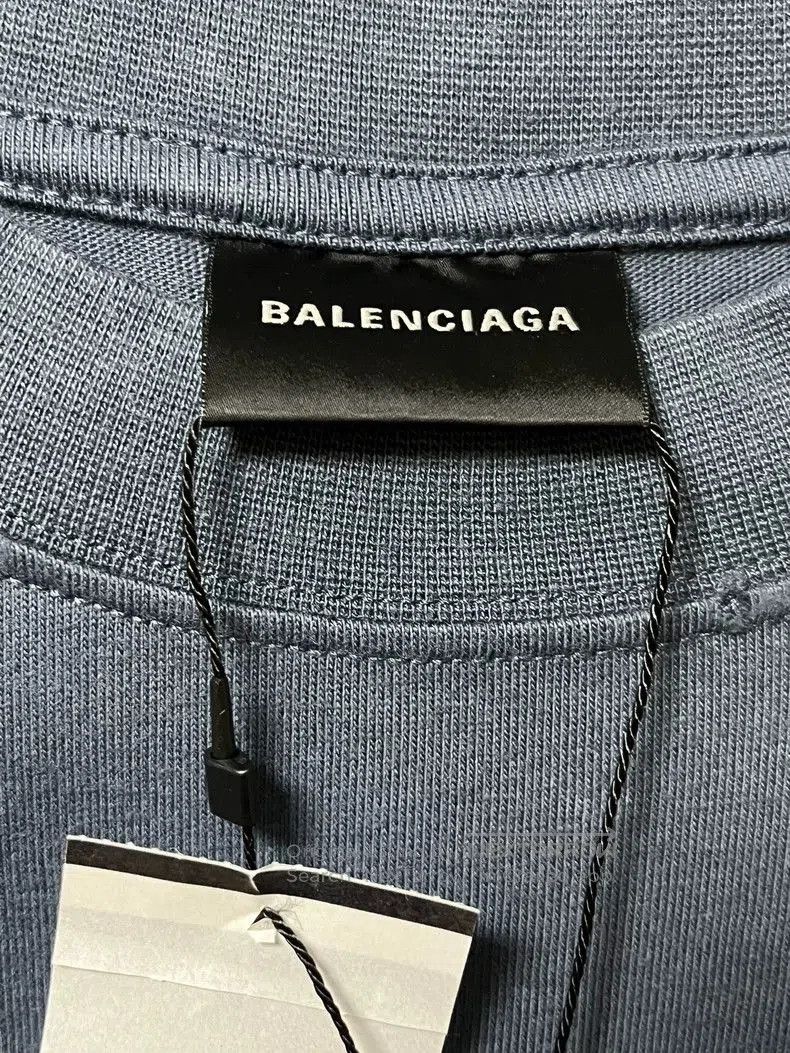 Balenciaga Balenciaga FW23 Blue Ink BB T-shirt. Size US S / EU 44-46 / 1 - 4 Thumbnail