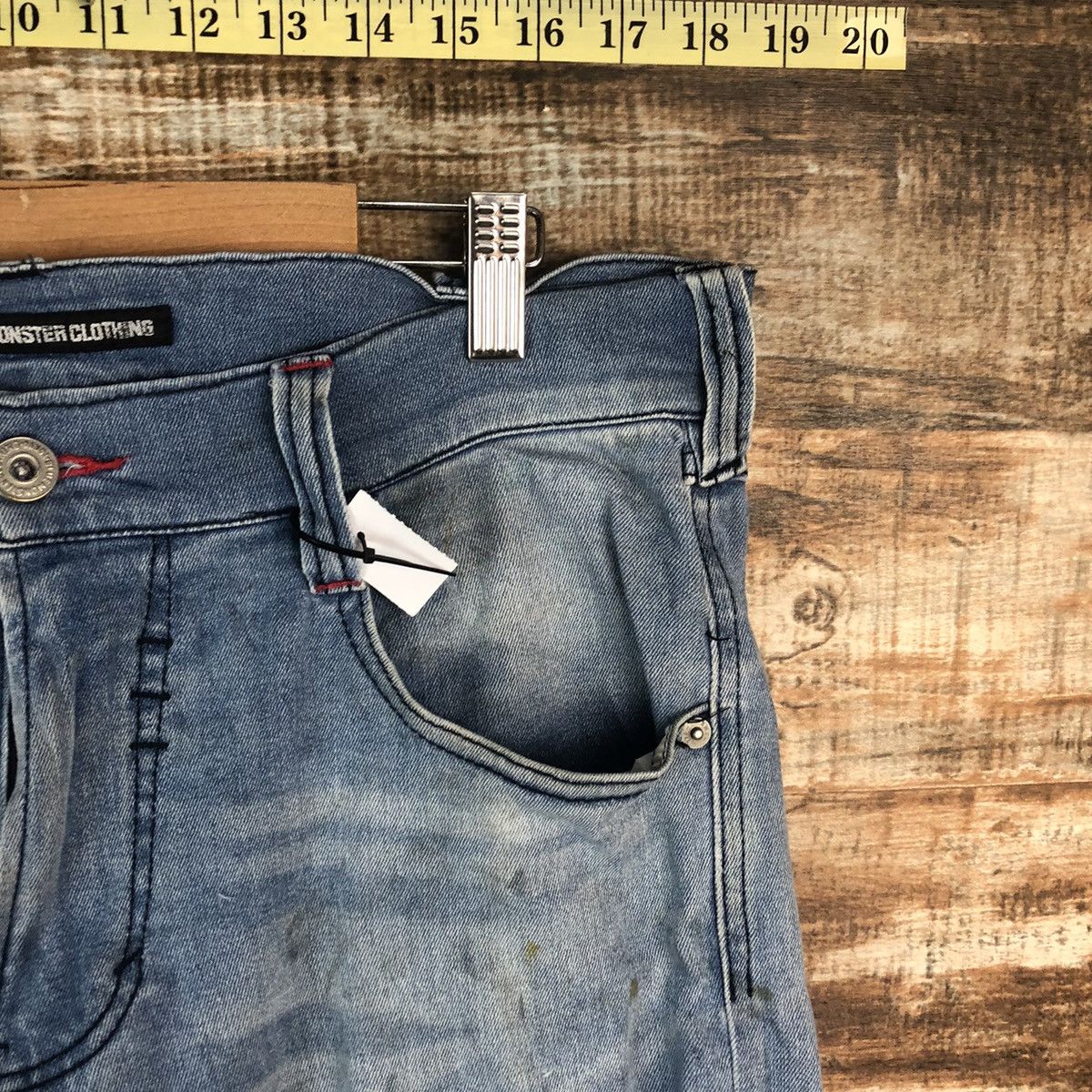 Japanese Brand Blue Monster vintage thrashed tactical Denim Pants #A2090 Size US 32 / EU 48 - 8 Thumbnail
