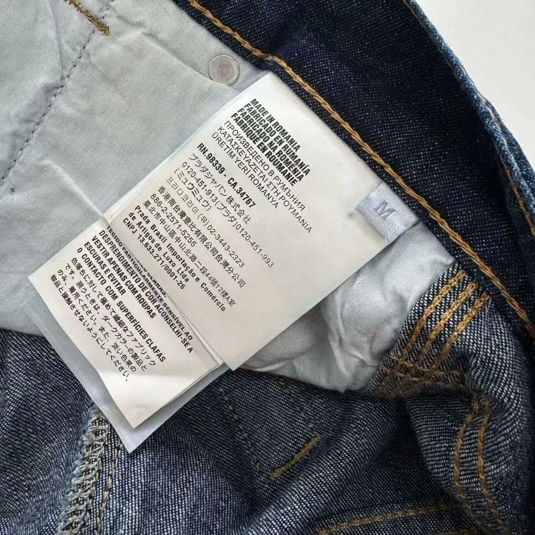Saint Laurent Paris Prada Men's Dark Blue Denim Shorts. Size US 31 - 9 Thumbnail