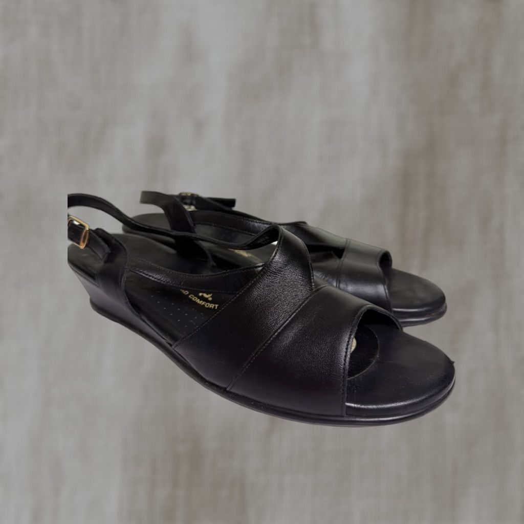 SAS SAS Women's Caress Sandal Open Toe Leather Slingback Black Size 12m Size US 12 / IT 42 - 1 Thumbnail
